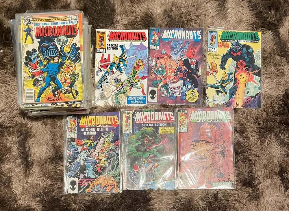 The Micronauts full storyline missing issues 3,4,19. Includes 6 special edition